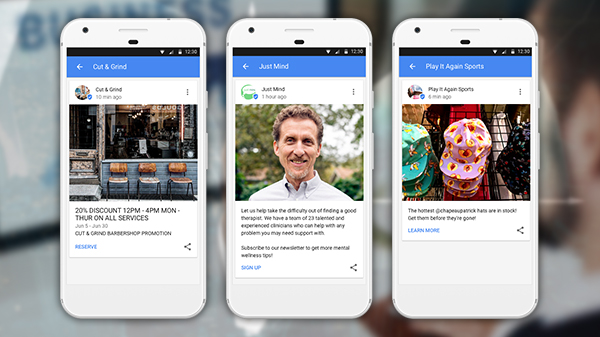 Google My Business Posts for local businesses