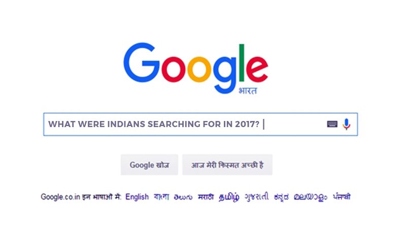 What were Indians searching for in 2017