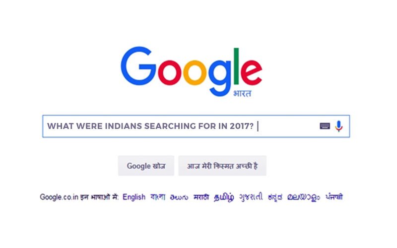 What were Indians searching for in 2017